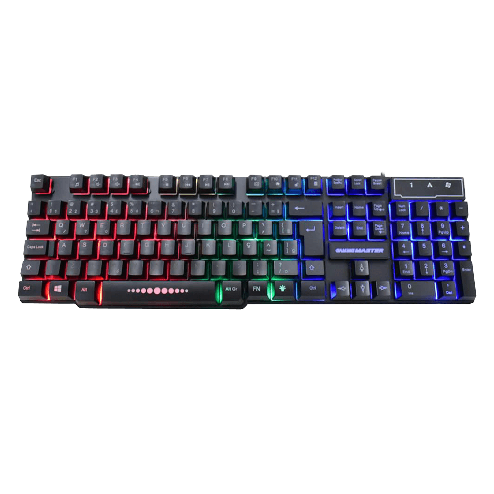 Teclado Kmex Gamer Km5228 Rgb Rainbow Anti Ghost