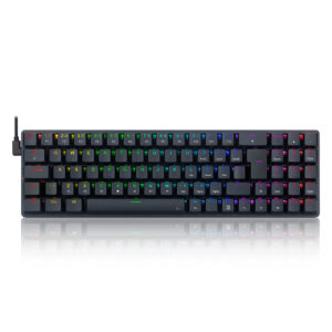 Teclado Gamer Mecânico Redragon Ashe, Rgb, Switch Blue, Abnt2, Black, K626-Kb-B (Pt-Blue)