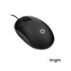 Mouse Usb Preto Com Fio Bright