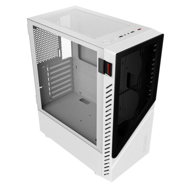 Gabinete Gamer Bolter White Ghost - Lateral Em Vidro - Pcyes - Gbwgpbr