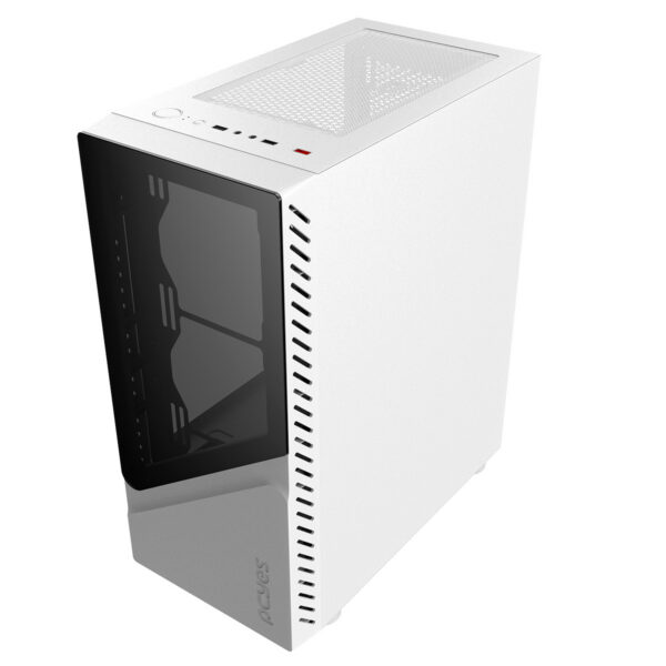 Gabinete Gamer Bolter White Ghost - Lateral Em Vidro - Pcyes - Gbwgpbr