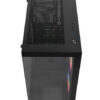 Gabinete Gamer Tgt Gladiator, Rainbow, Mid-Tower, Lateral De Vidro, Com 2 Fans, Preto, Tgt-Gld-Bk