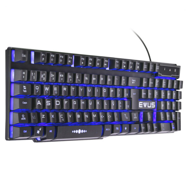 Teclado Gamer Tc-05 Thunder Color Ilum Evus