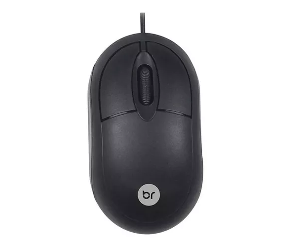 Mouse Usb Preto Com Fio Bright - Imagem 3