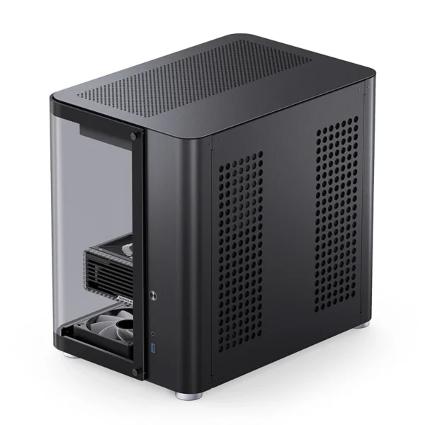 Gabinete Premium Jonsbo Tk-2 Black Atx Panorâmico Vidro Temperado Usb-C Preto