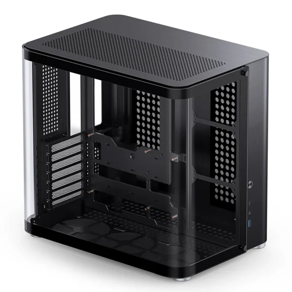 Gabinete Premium Jonsbo Tk-2 Black Atx Panorâmico Vidro Temperado Usb-C Preto
