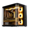 Gabinete Premium Jonsbo Tk-2 Black Atx Panorâmico Vidro Temperado Usb-C Preto