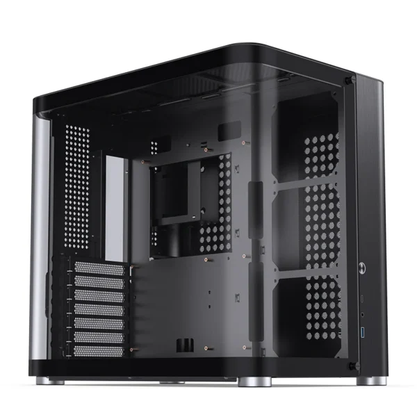 Gabinete Premium Jonsbo Tk-2 Black Atx Panorâmico Vidro Temperado Usb-C Preto
