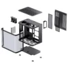 Gabinete Premium Jonsbo Tk-2 Black Atx Panorâmico Vidro Temperado Usb-C Preto