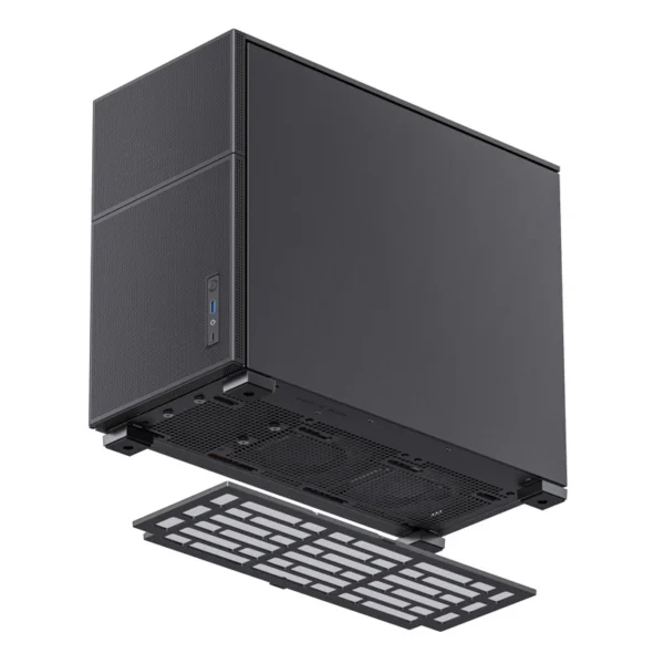 Gabinete Premium Jonsbo D31 Mesh Black M-Atx Preto Vidro Temperado Usb-C