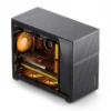 Gabinete Premium Jonsbo D31 Mesh Black M-Atx Preto Vidro Temperado Usb-C