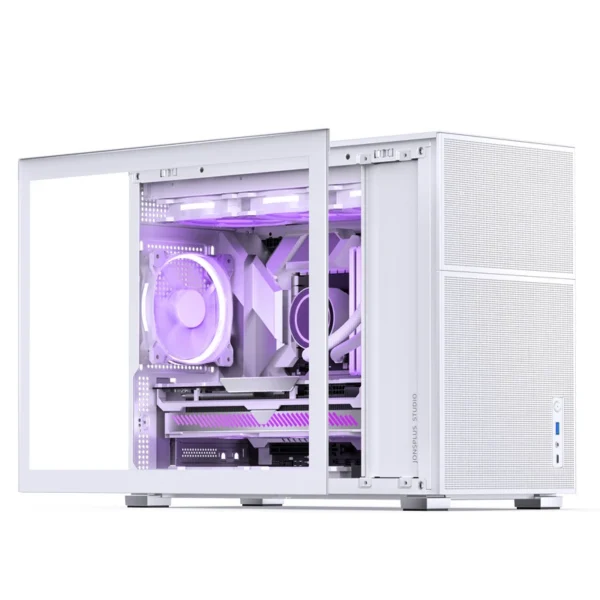 Gabinete Premium Jonsbo D31 Mesh White M-Atx Branco Vidro Temperado Usb-C