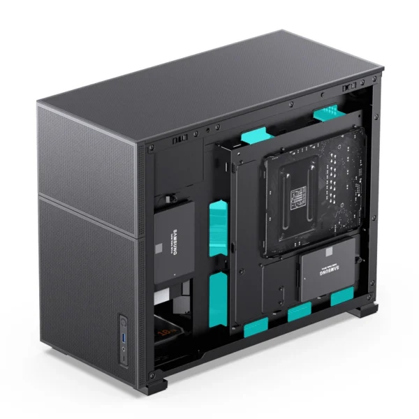 Gabinete Premium Jonsbo D31 Mesh Black M-Atx Preto Vidro Temperado Usb-C