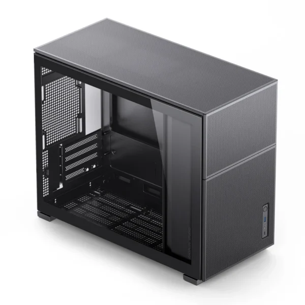 Gabinete Premium Jonsbo D31 Mesh Black M-Atx Preto Vidro Temperado Usb-C