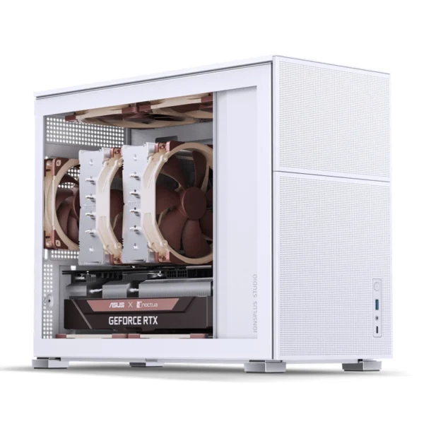 Gabinete Premium Jonsbo D31 Mesh White M-Atx Branco Vidro Temperado Usb-C