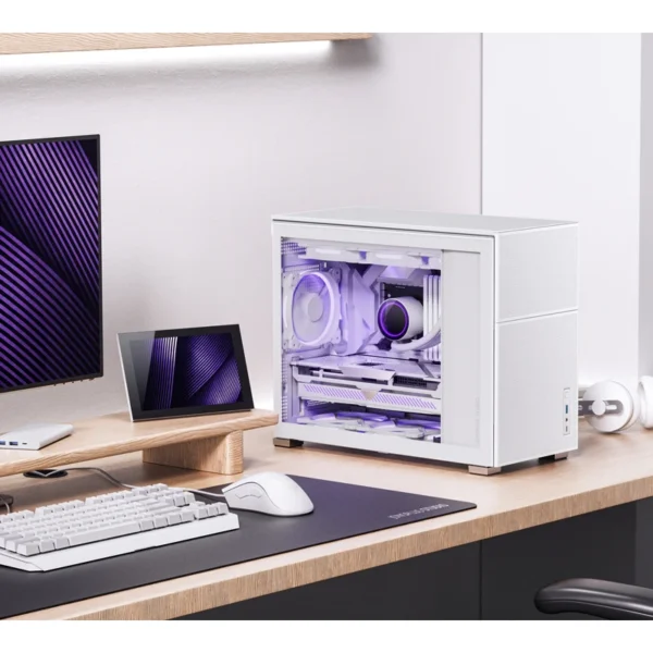 Gabinete Premium Jonsbo D31 Mesh White M-Atx Branco Vidro Temperado Usb-C