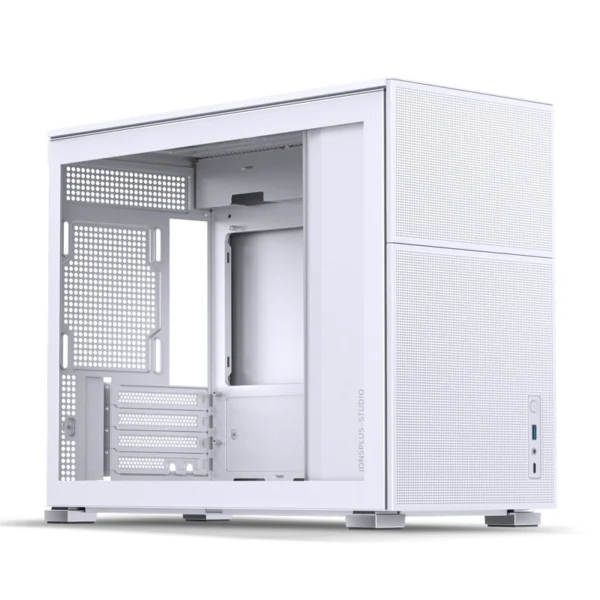 Gabinete Premium Jonsbo D31 Mesh White M-Atx Branco Vidro Temperado Usb-C