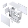 Gabinete Premium Jonsbo D31 Mesh White M-Atx Branco Vidro Temperado Usb-C