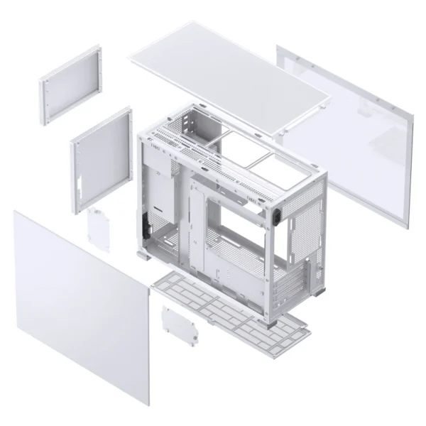 Gabinete Premium Jonsbo D31 Mesh White M-Atx Branco Vidro Temperado Usb-C