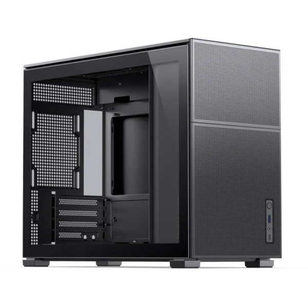 Gabinete Premium Jonsbo D31 Mesh Black M-Atx Preto Vidro Temperado Usb-C