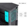 Gabinete Premium Jonsbo D31 Mesh Black M-Atx Preto Vidro Temperado Usb-C