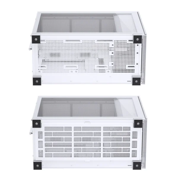 Gabinete Premium Jonsbo D31 Mesh White M-Atx Branco Vidro Temperado Usb-C