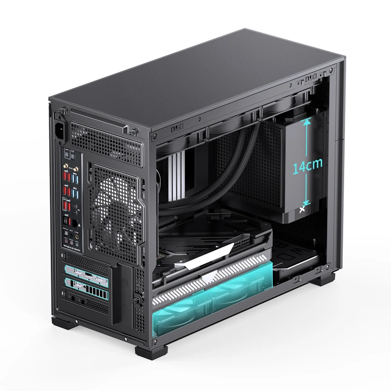 Gabinete Premium Jonsbo Modelo D31 Mesh Black - Imagem 21