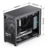 Gabinete Premium Jonsbo D31 Mesh Black M-Atx Preto Vidro Temperado Usb-C