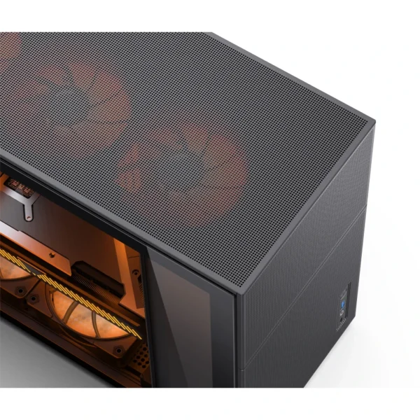 Gabinete Premium Jonsbo D31 Mesh Black M-Atx Preto Vidro Temperado Usb-C