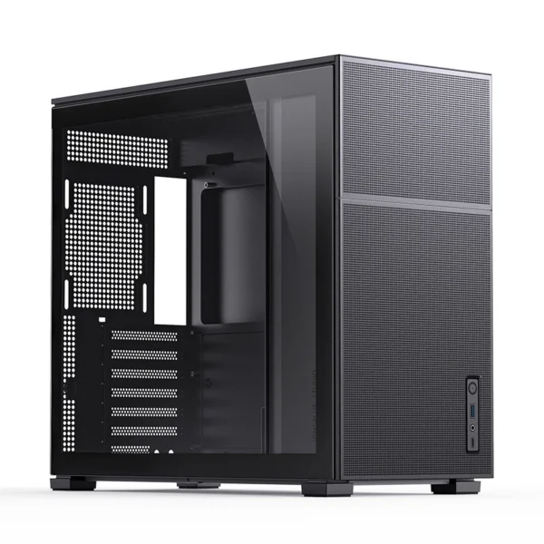 Gabinete Premium Jonsbo D41 Mesh Black Atx Preto Vidro Temperado Usb-C