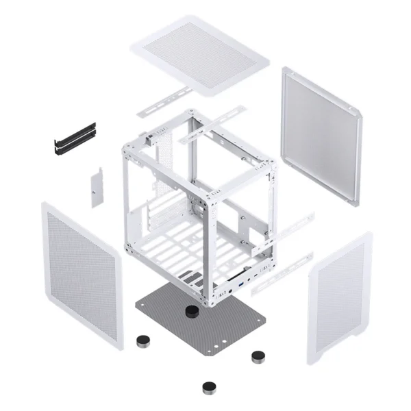 Gabinete Compacto Jonsbo C6 White M-Atx Branco Usb-C