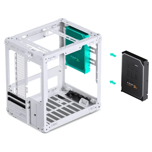 Gabinete Compacto Jonsbo C6 White M-Atx Branco Usb-C