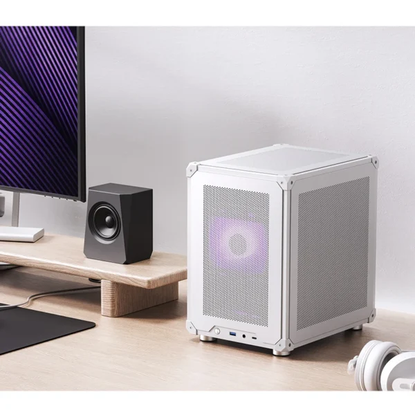 Gabinete Compacto Jonsbo C6 White M-Atx Branco Usb-C