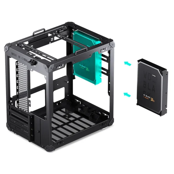 Gabinete Compacto Jonsbo C6 Handle Black M-Atx Preto Com Alça Usb-C