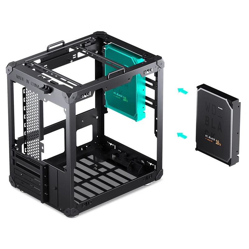 Gabinete Modelo C6 Handle Black Para Computador Com Alca Preta - Imagem 17