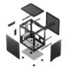 Gabinete Compacto Jonsbo C6 Handle Black M-Atx Preto Com Alça Usb-C