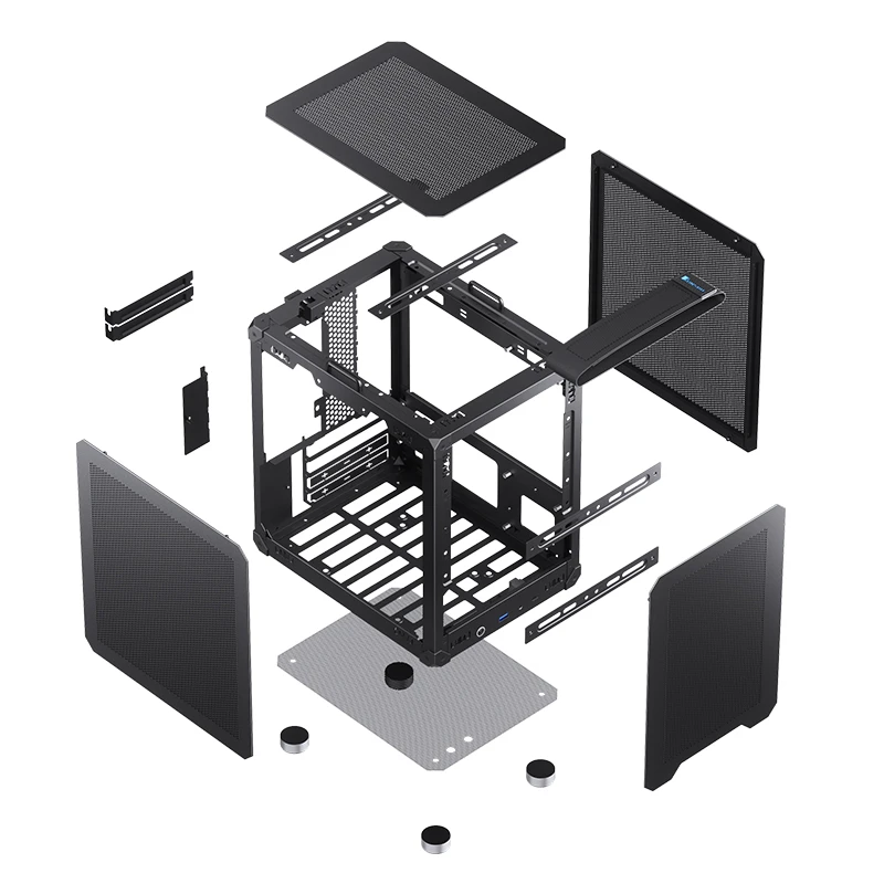 Gabinete Modelo C6 Handle Black Para Computador Com Alca Preta - Imagem 19