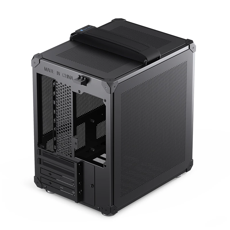 Gabinete Modelo C6 Handle Black Para Computador Com Alca Preta - Imagem 5