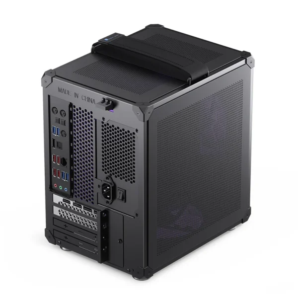 Gabinete Compacto Jonsbo C6 Handle Black M-Atx Preto Com Alça Usb-C