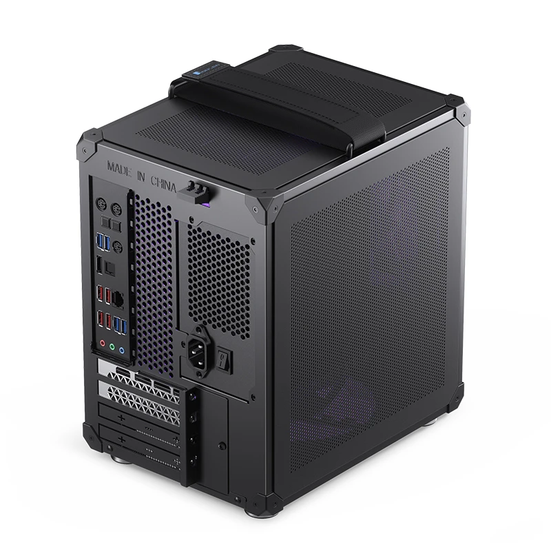 Gabinete Modelo C6 Handle Black Para Computador Com Alca Preta - Imagem 7