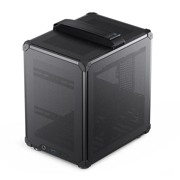Gabinete Compacto Jonsbo C6 Handle Black M-Atx Preto Com Alça Usb-C