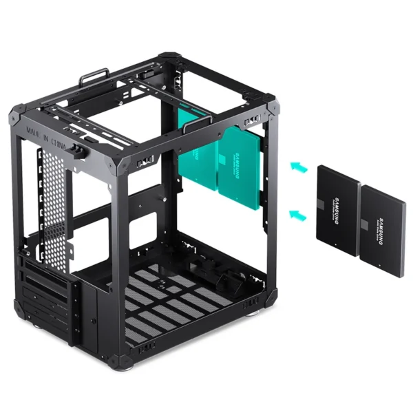 Gabinete Compacto Jonsbo C6 Handle Black M-Atx Preto Com Alça Usb-C