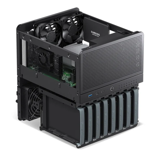 Gabinete Premium Para Storage/Nas Jonsbo N3 Black Mini-Itx 8 Baias Preto
