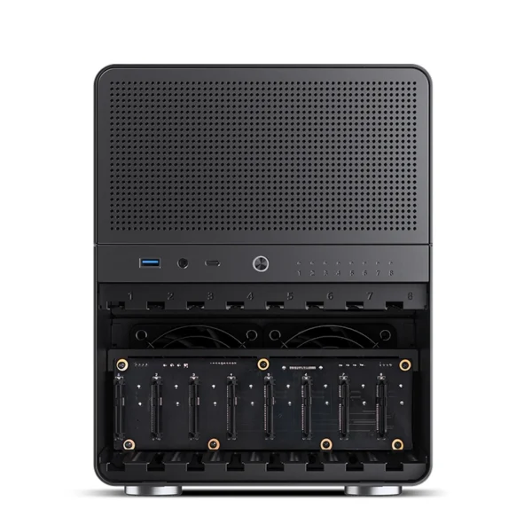 Gabinete Premium Para Storage/Nas Jonsbo N3 Black Mini-Itx 8 Baias Preto