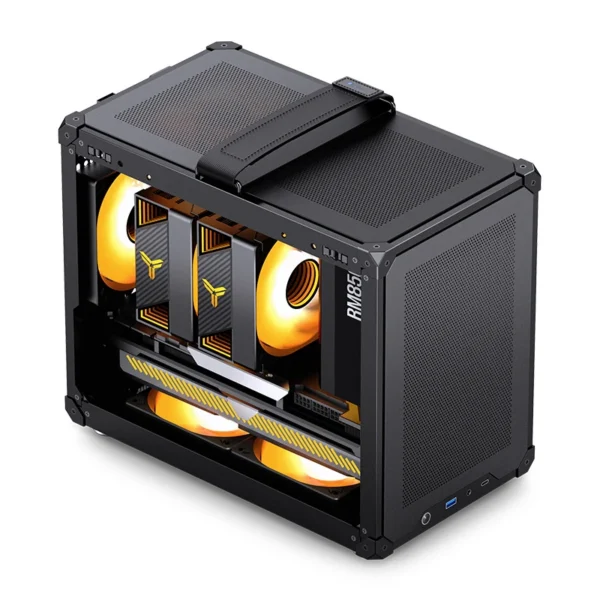 Gabinete Compacto Jonsbo C6 Black Max-Atx Preto Usb-C