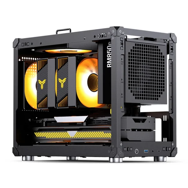 Gabinete Compacto Jonsbo C6 Black Max-Atx Preto Usb-C