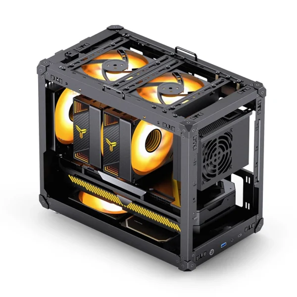 Gabinete Compacto Jonsbo C6 Black Max-Atx Preto Usb-C