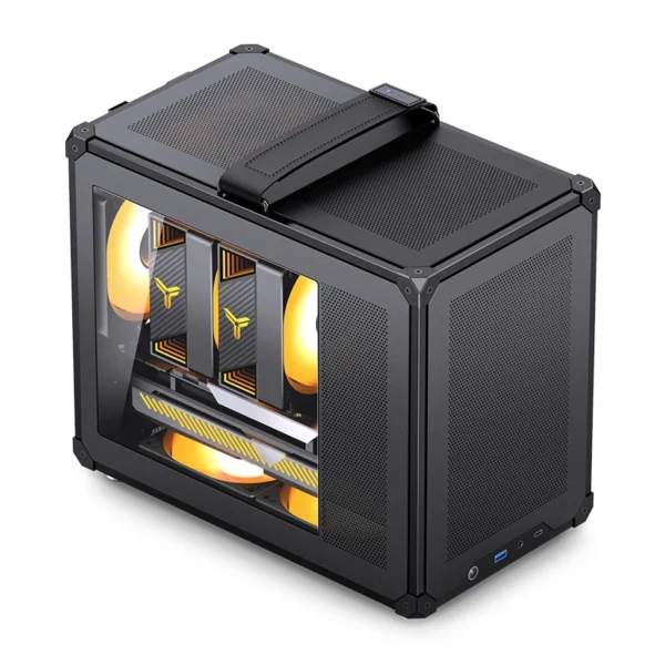 Gabinete Compacto Jonsbo C6 Black Max-Atx Preto Usb-C