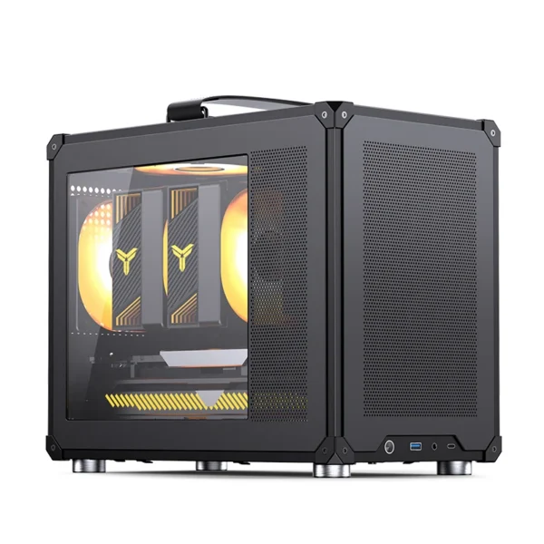 Gabinete Compacto Jonsbo C6 Black Max-Atx Preto Usb-C
