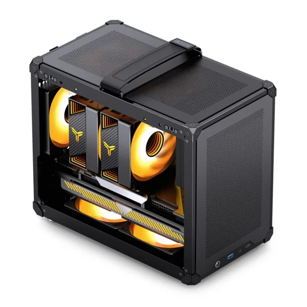 Gabinete Compacto Jonsbo C6 Black Max-Atx Preto Usb-C